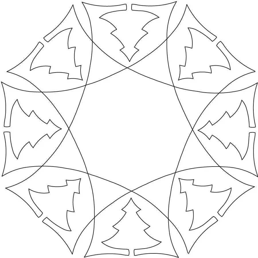 Evergreen Trees Block - Linda's Electric Quilters