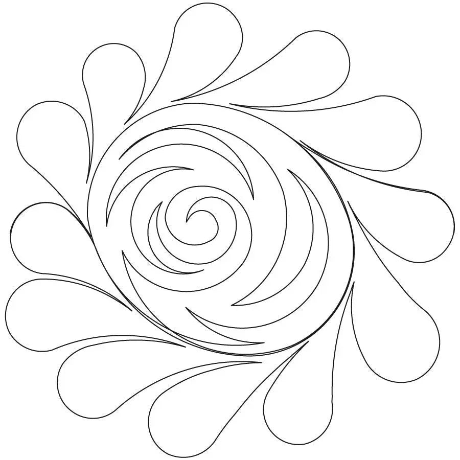 Feather Twirl Block - Linda's Electric Quilters