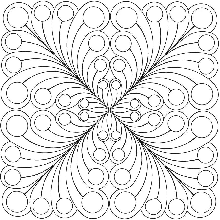 Feathered Pearls Block - Linda's Electric Quilters