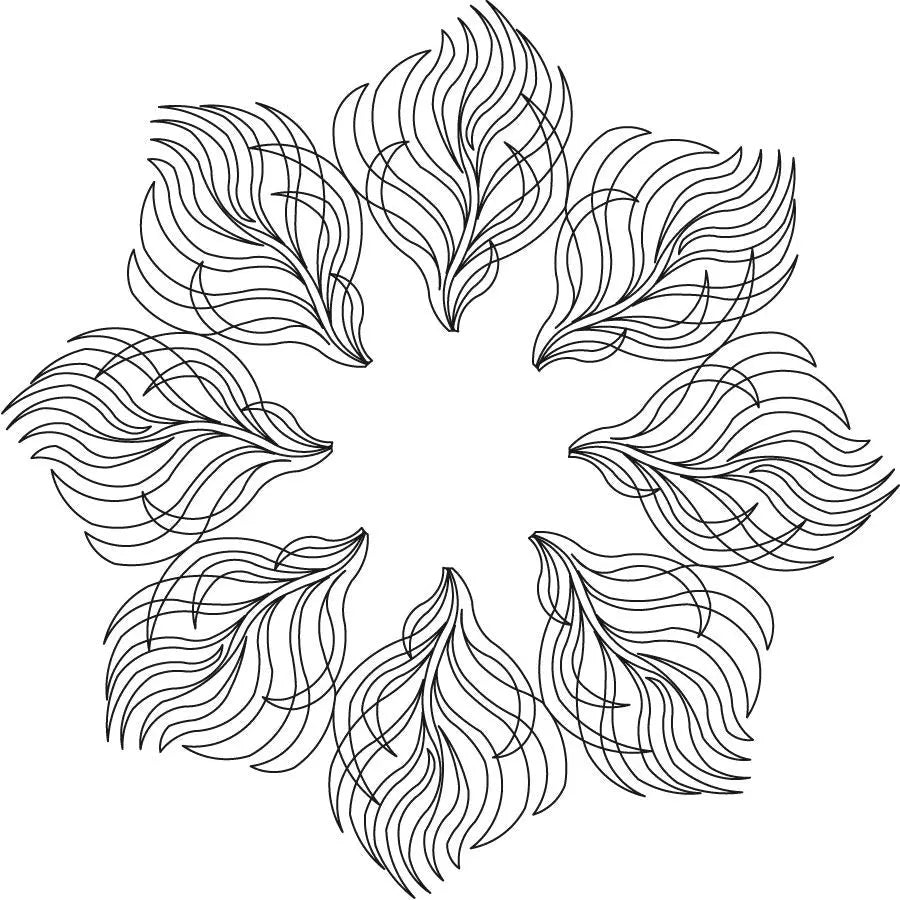 Fern Fleather 8 Petal Block - Linda's Electric Quilters