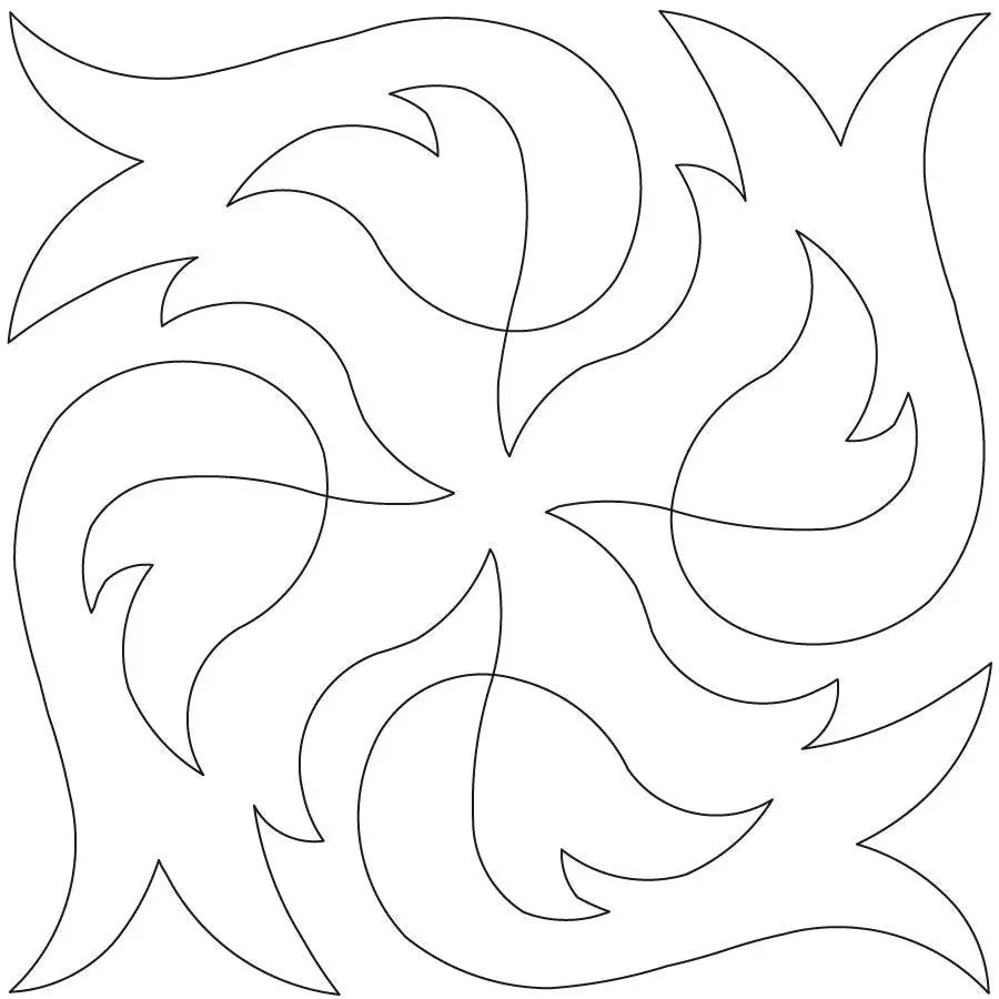 Flames of Passion Block - Linda's Electric Quilters