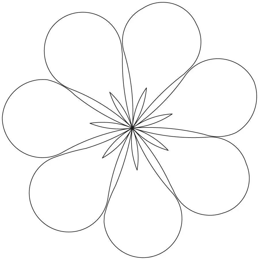 Fleather Circle 15 Block - Linda's Electric Quilters