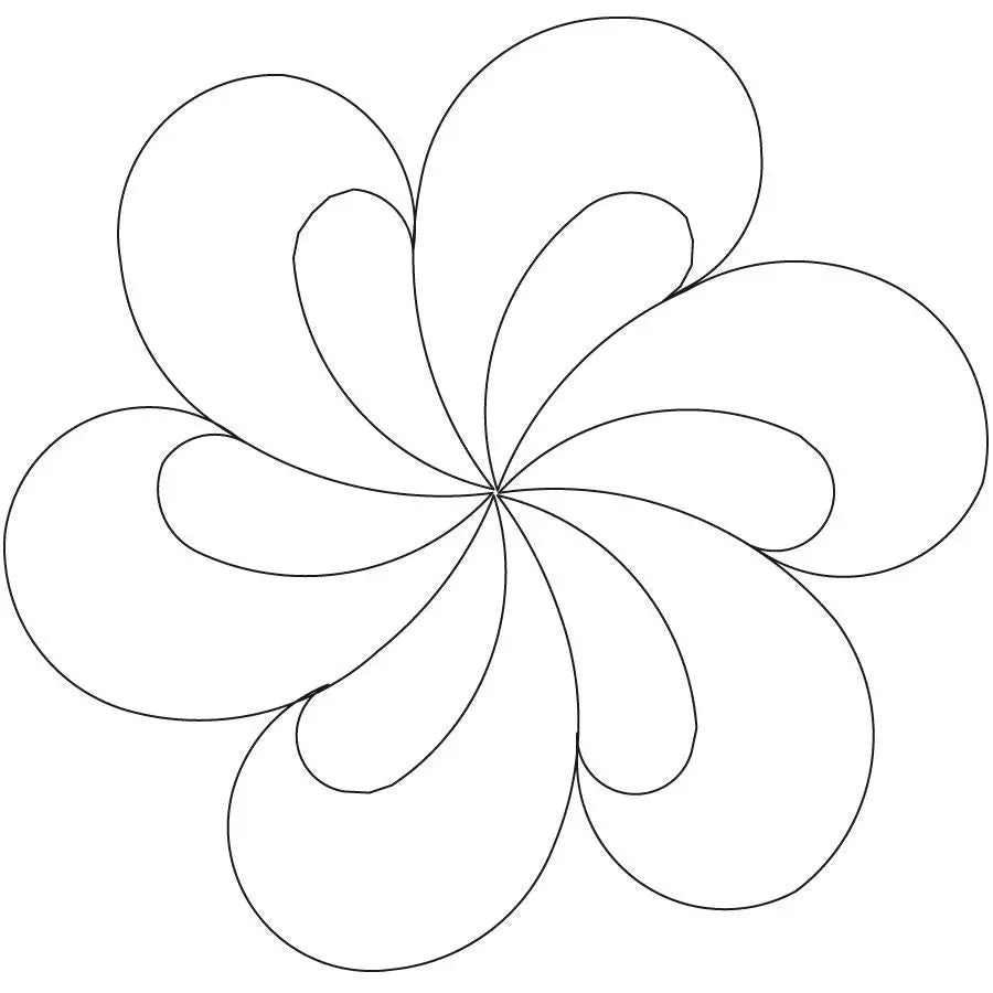 Fleather Circle 6 Block - Linda's Electric Quilters