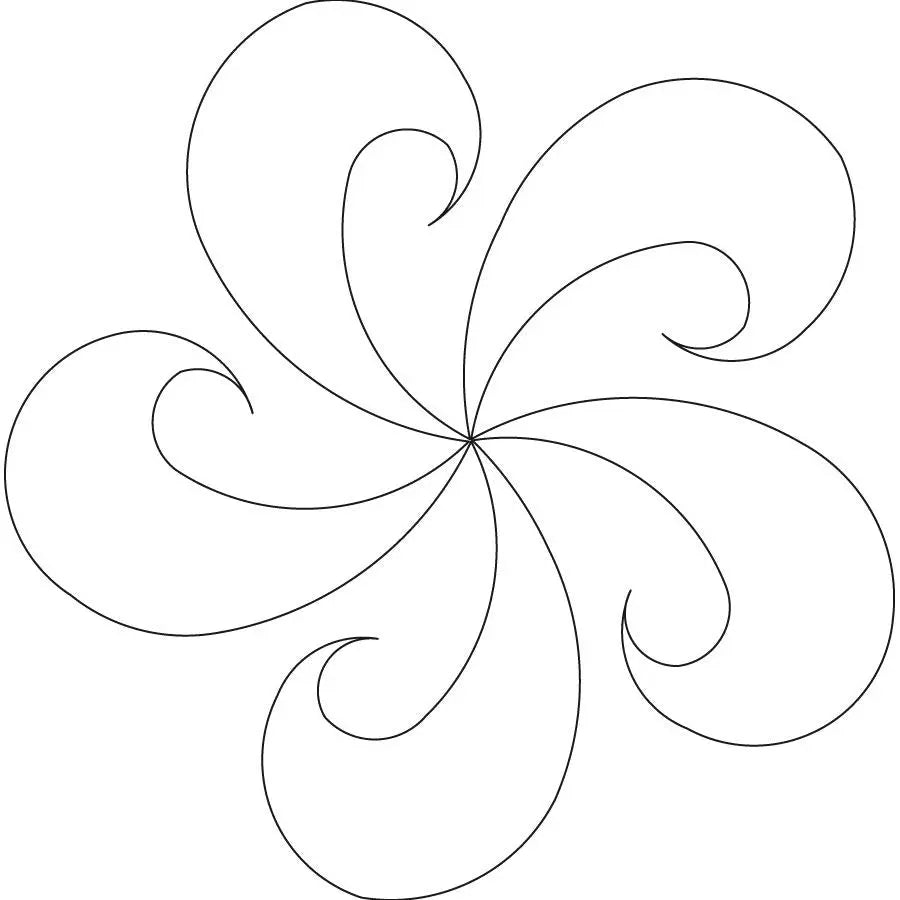 Fleather Circle 12 Block - Linda's Electric Quilters