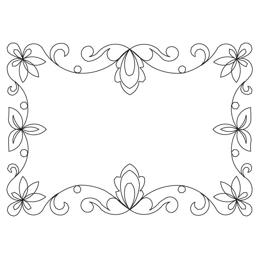 Floral Frame 1 Block - Linda's Electric Quilters