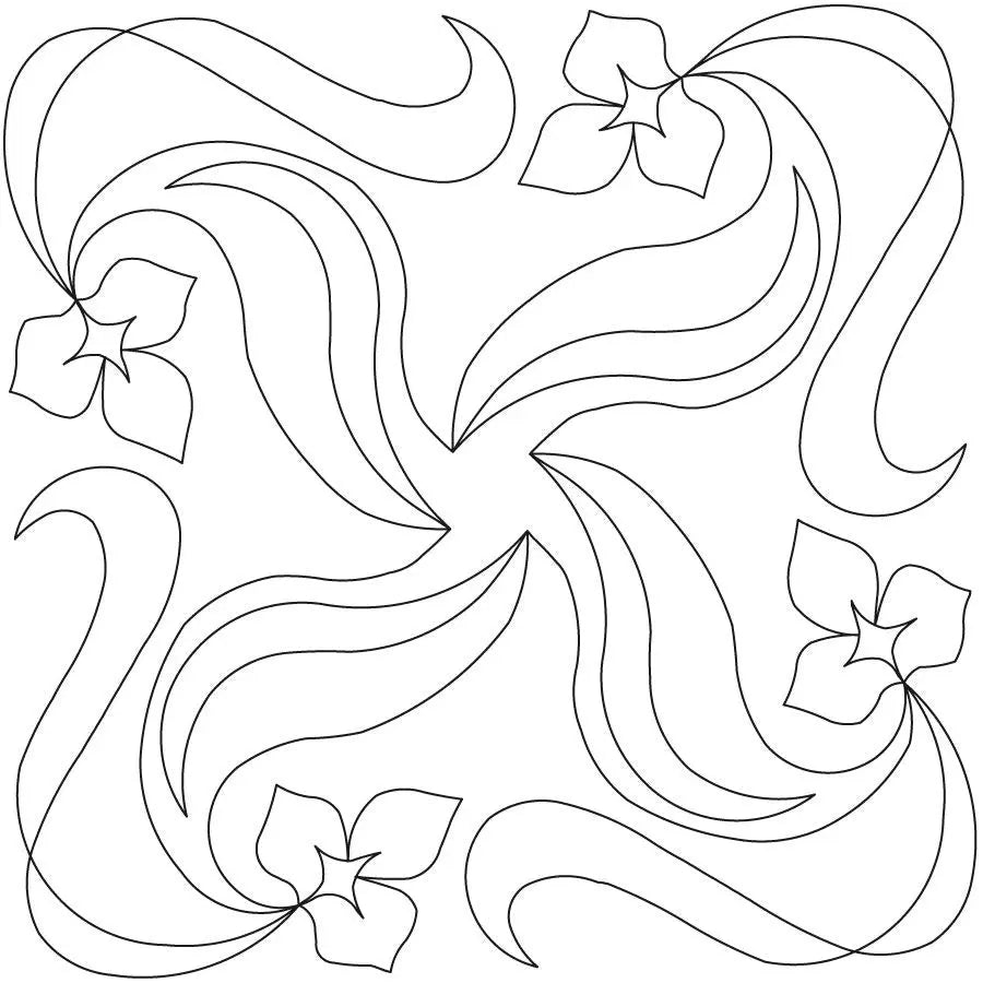 Floral Galaxy Block - Linda's Electric Quilters