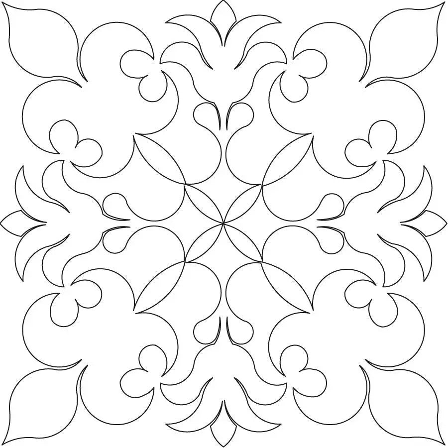 Flowers and Lace 1 Block - Linda's Electric Quilters