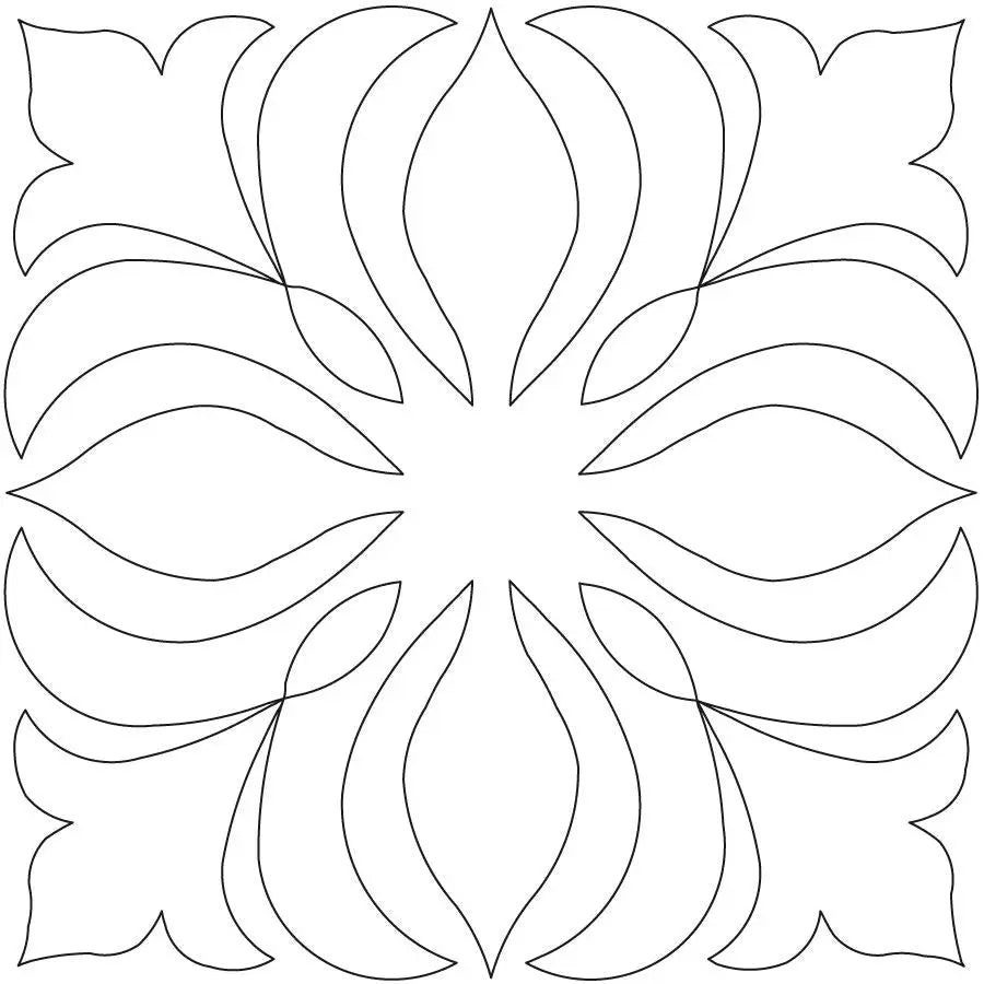 Formal Garden Block - Linda's Electric Quilters