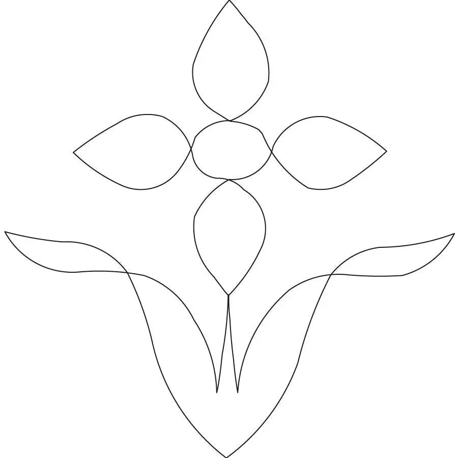 Friendly Floral Block - Linda's Electric Quilters