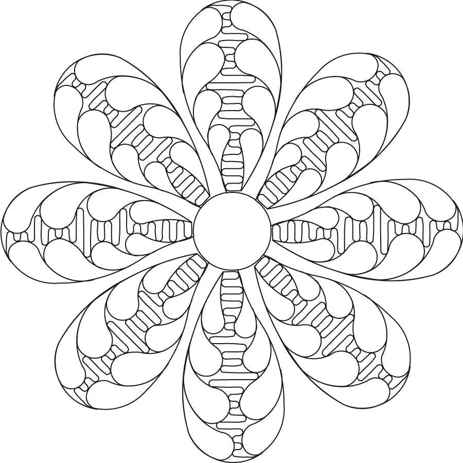 Full Bloom Fleather 8 Petal Block - Linda's Electric Quilters