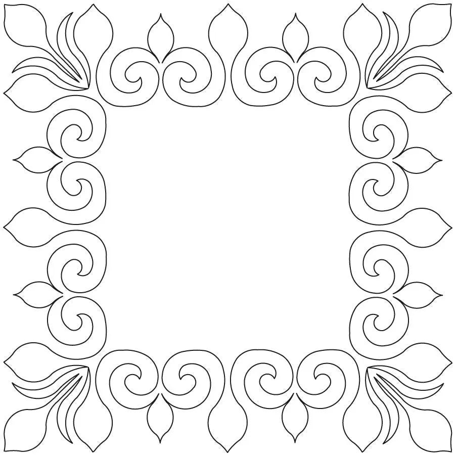 Garden Frame 2 Block - Linda's Electric Quilters