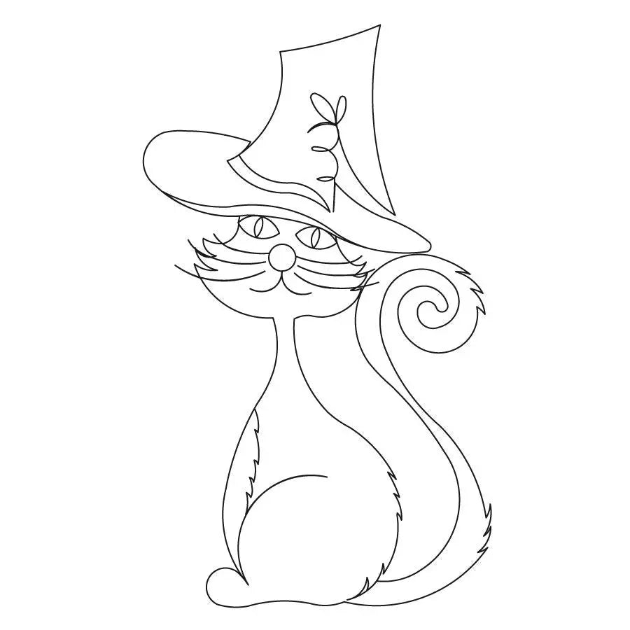 Halloween Cat Block - Linda's Electric Quilters