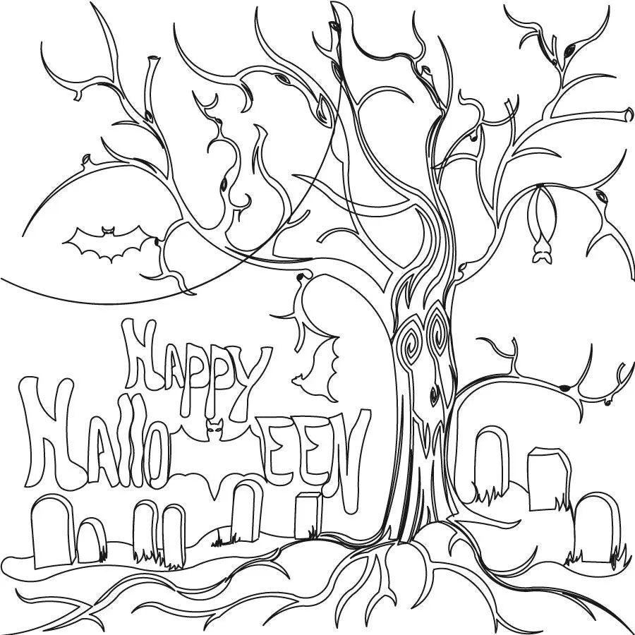 Halloween Tree Block - Linda's Electric Quilters