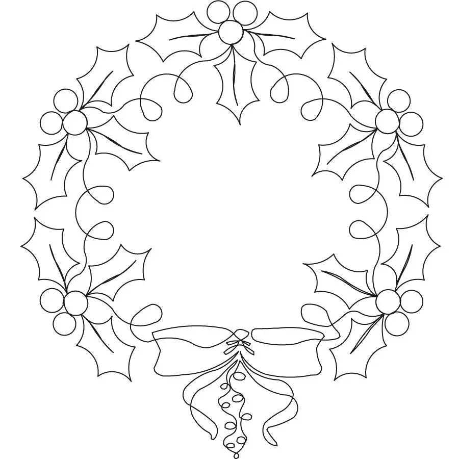 Happy Holidays Wreath Block - Linda's Electric Quilters