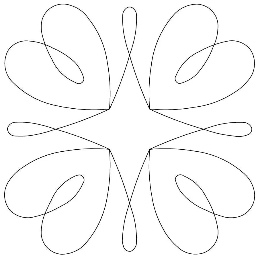 Heart and Loops Block - Linda's Electric Quilters