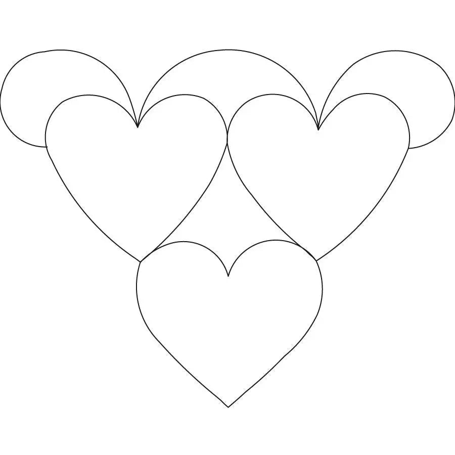 Heartbeats Block - Linda's Electric Quilters