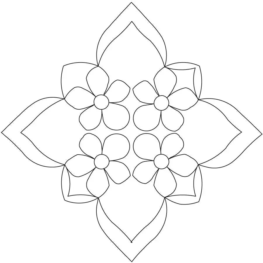 Lavender Blues Block - Linda's Electric Quilters