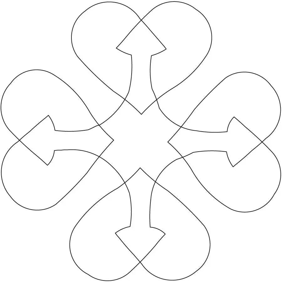 Love Compass Block - Linda's Electric Quilters