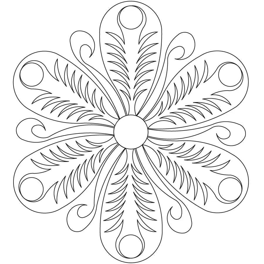 Miami Fleather 6 Petal Block - Linda's Electric Quilters