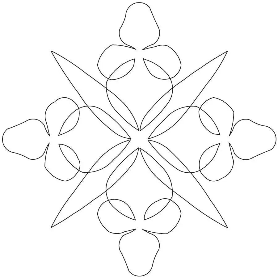 Mid Iris Knows Block - Linda's Electric Quilters