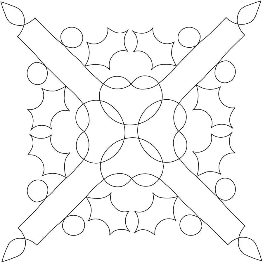 Mr and Mrs Claus Block - Linda's Electric Quilters