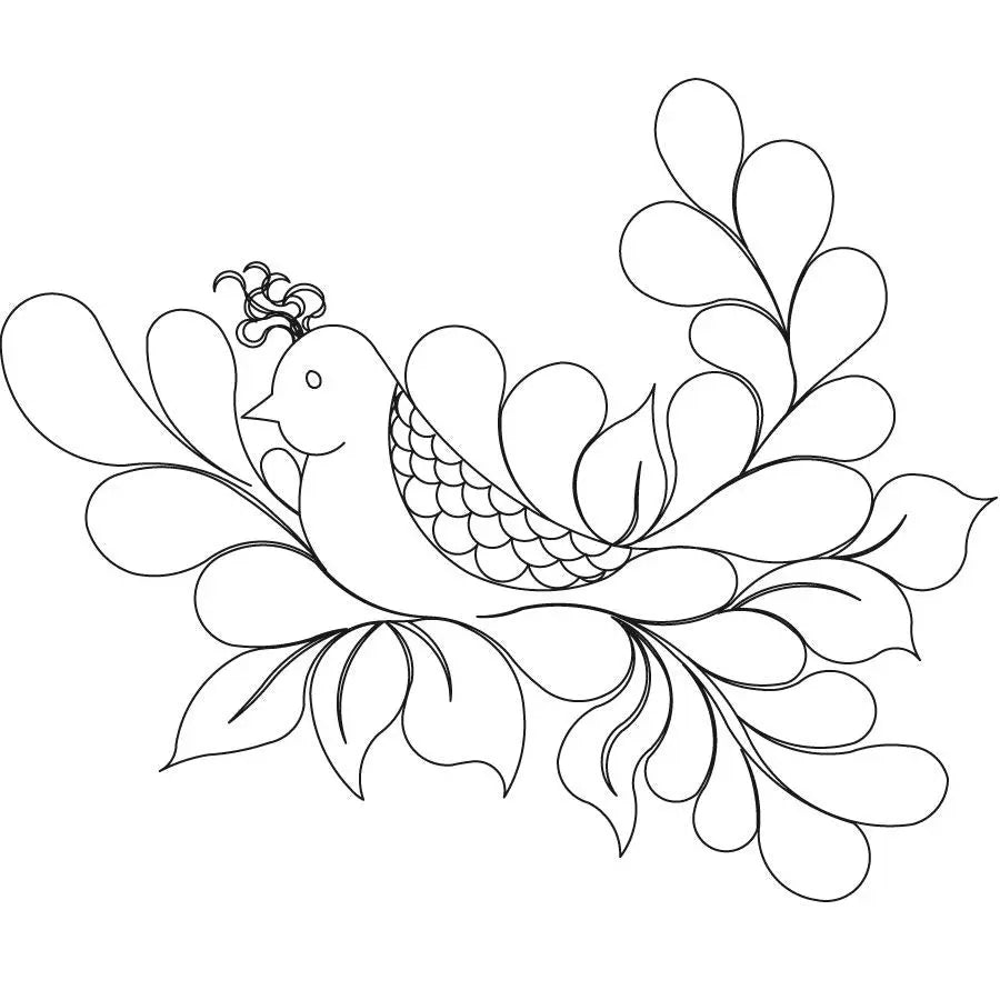 Nesting Bird 1 Block - Linda's Electric Quilters