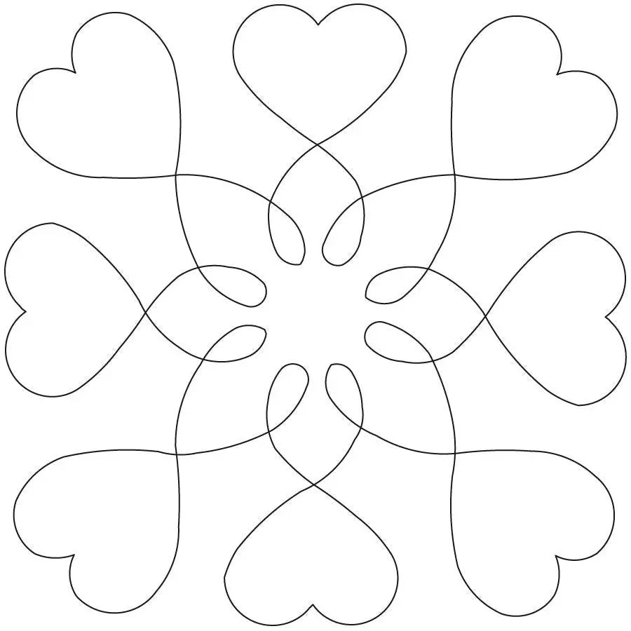 Sweet Hearts Block - Linda's Electric Quilters