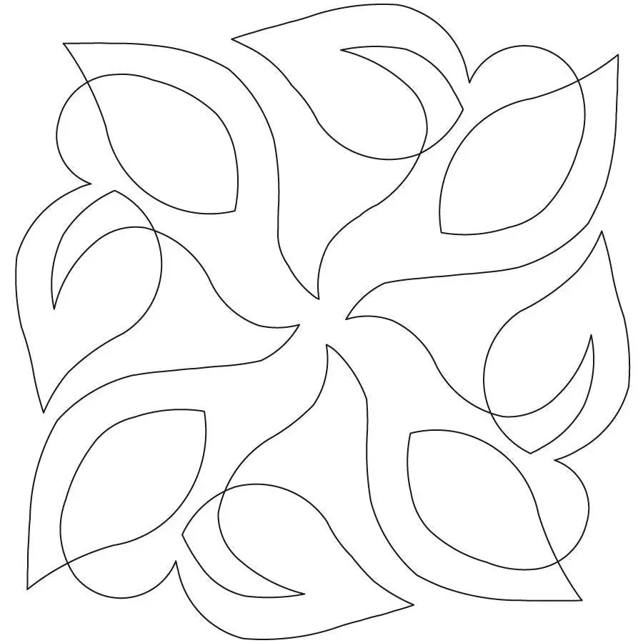 Swirling Leaves Block - Linda's Electric Quilters