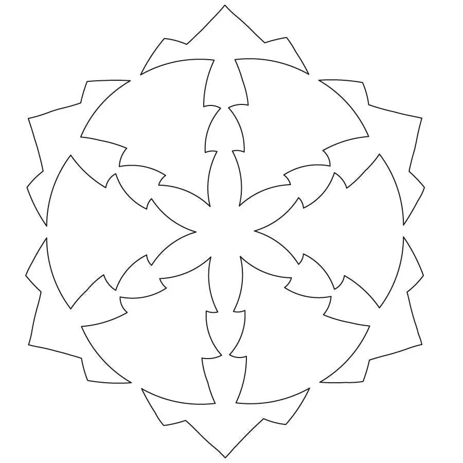 Trees and Mountains Block - Linda's Electric Quilters