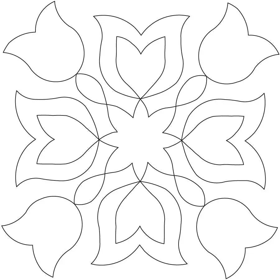 Tulip Fancy Block - Linda's Electric Quilters