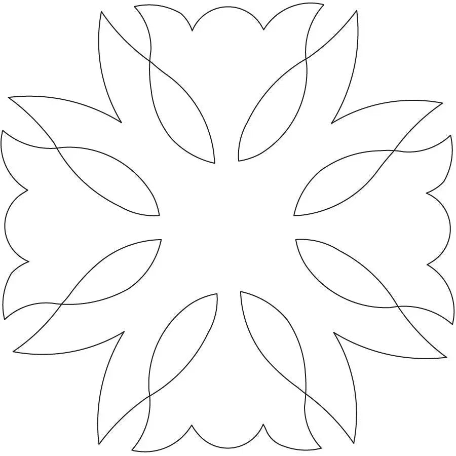 Tulip Garden Block - Linda's Electric Quilters