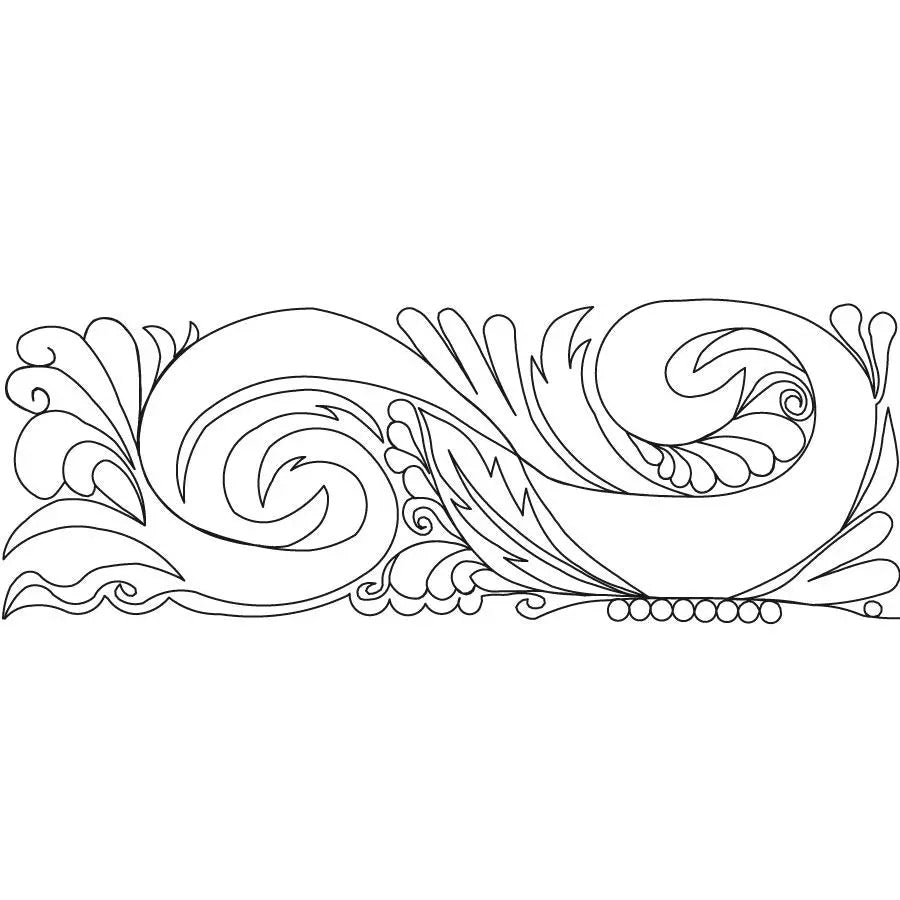 Carved Wood Frame A Border - Linda's Electric Quilters