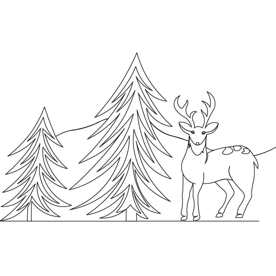 Deer Border - Linda's Electric Quilters