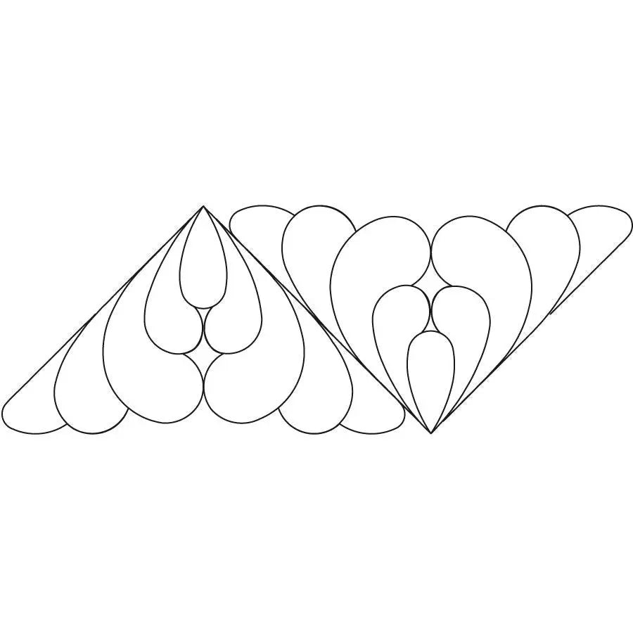 Dotted Fleather Simple Border - Linda's Electric Quilters