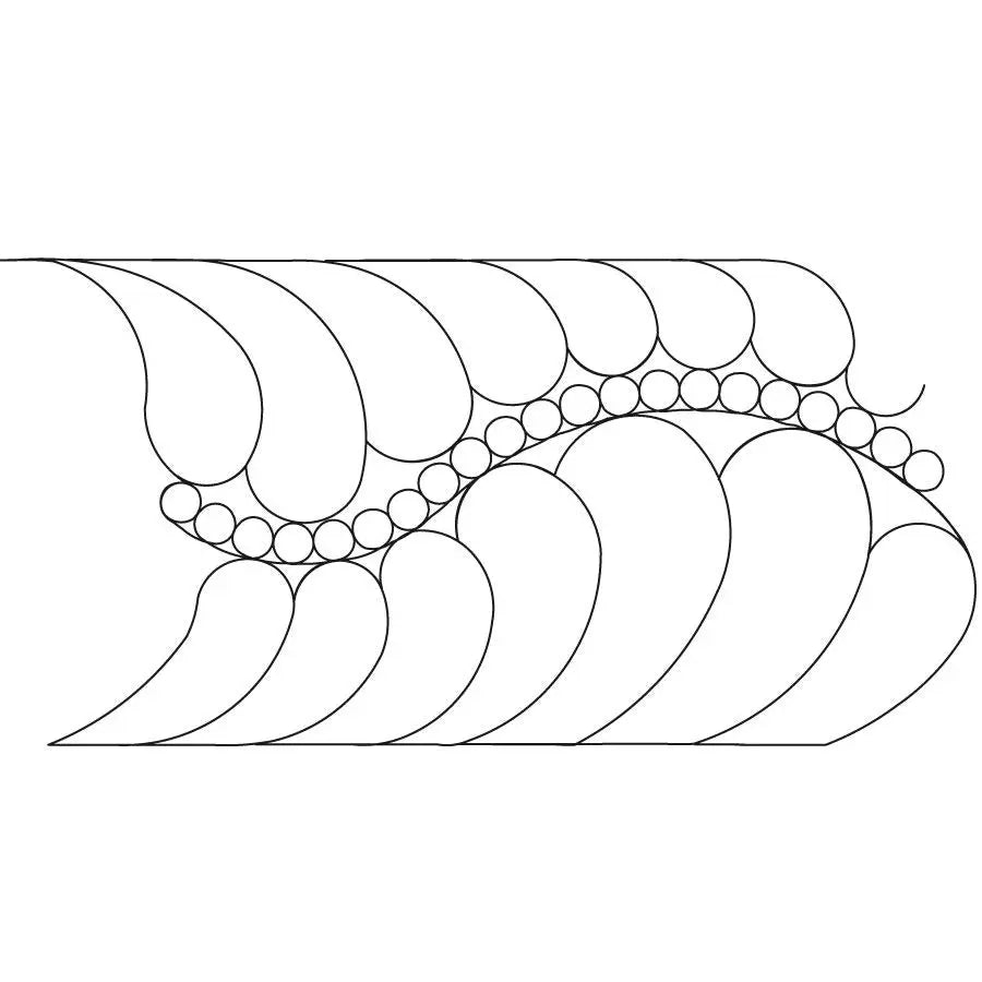 Feather Pearl Border - Linda's Electric Quilters