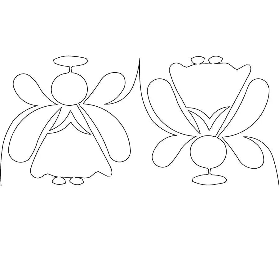 Feathered Angels 1 Border - Linda's Electric Quilters