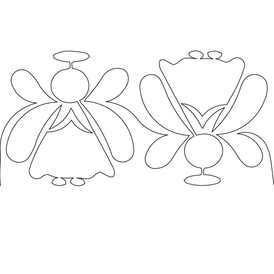 Feathered Angels 2 Border - Linda's Electric Quilters