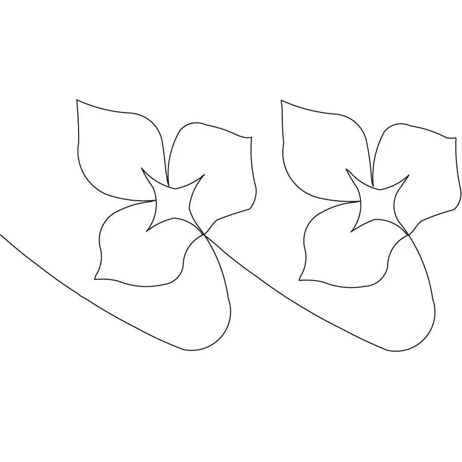 Floral Galaxy Border Border - Linda's Electric Quilters