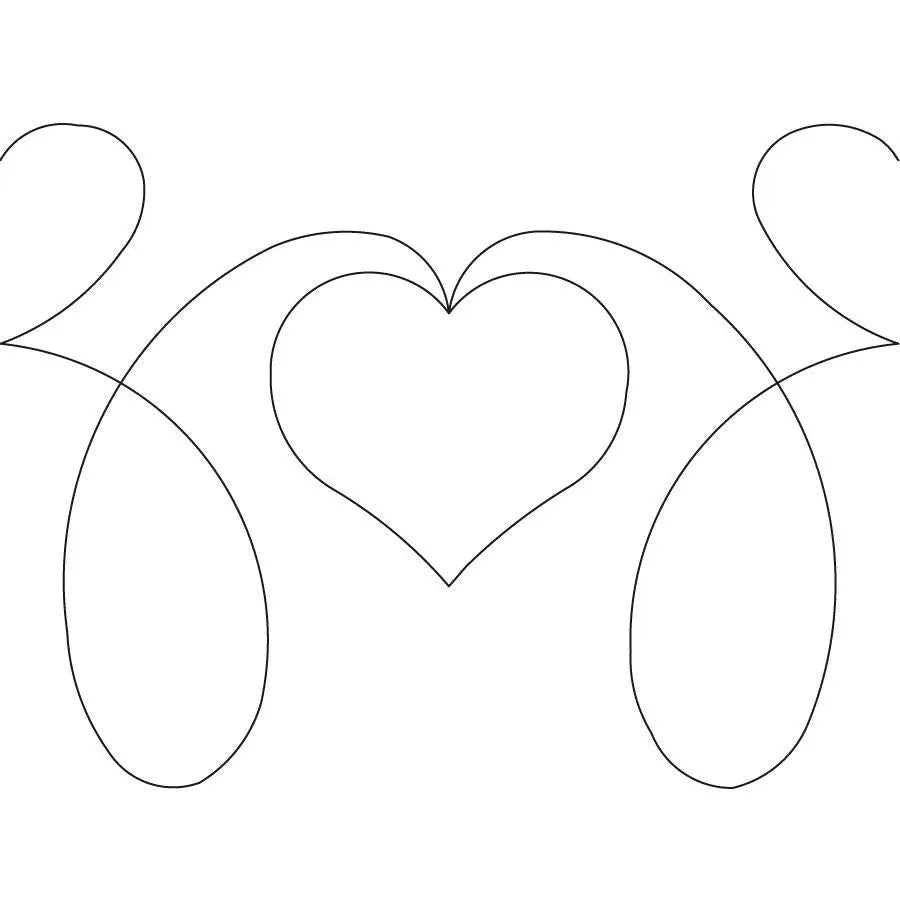 My Beating Heart Border - Linda's Electric Quilters