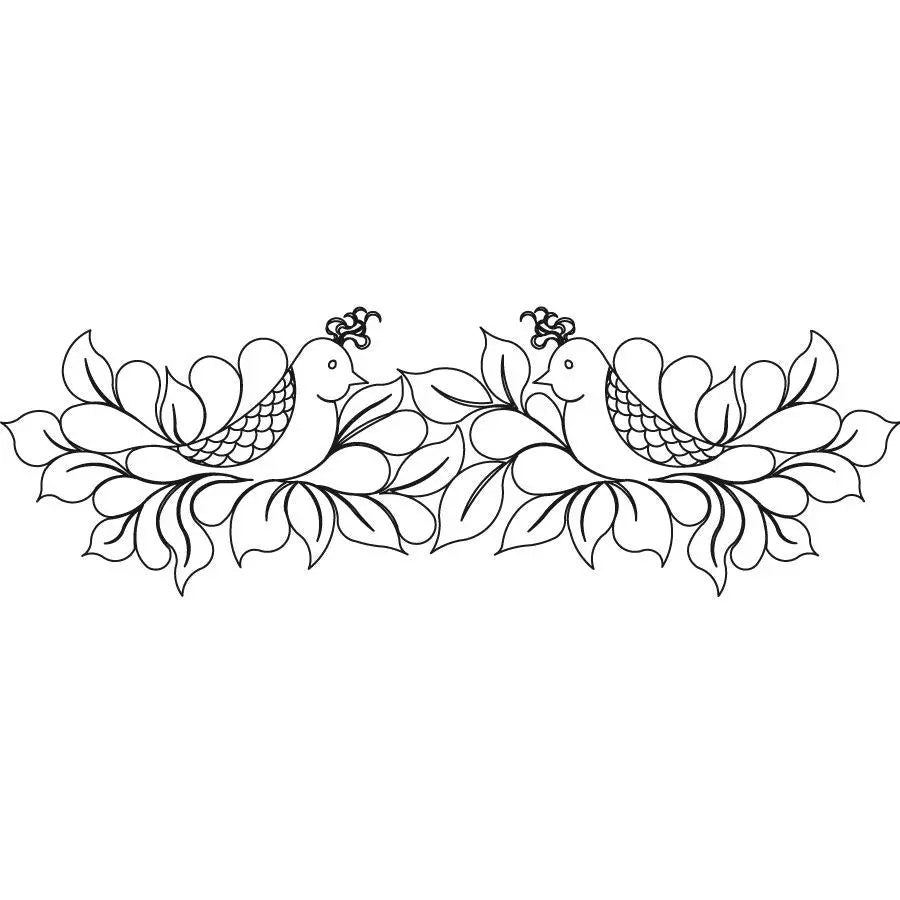 Nesting Bird Border - Linda's Electric Quilters