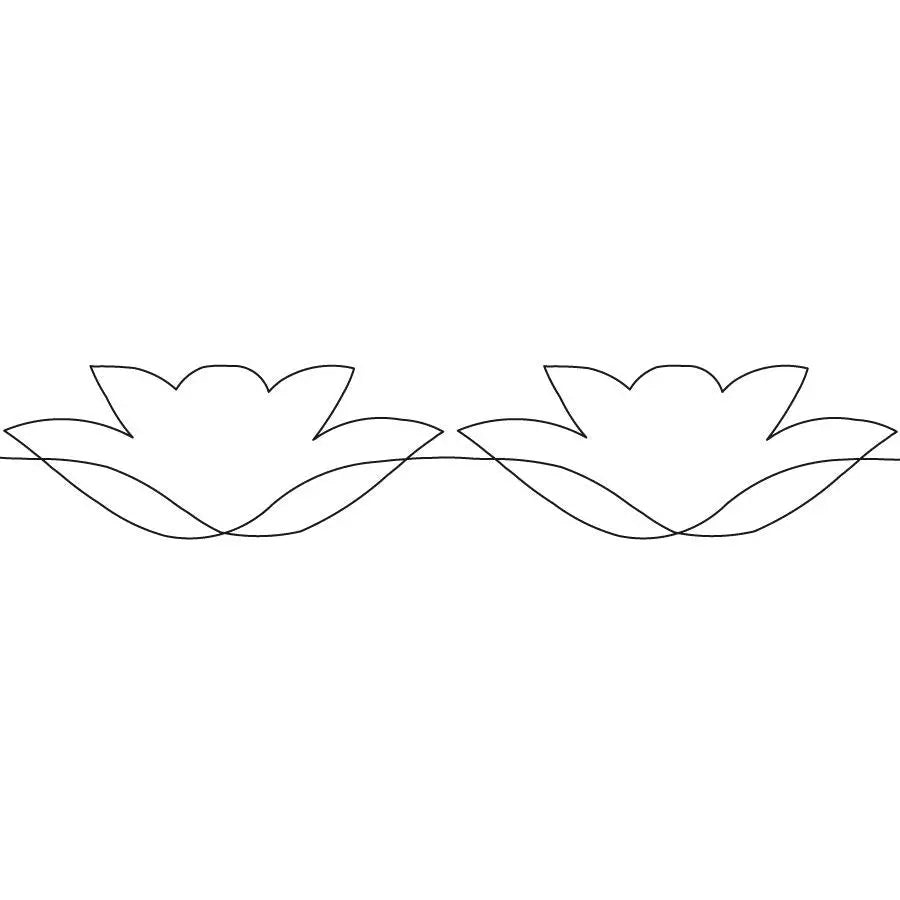 Water Lily Border - Linda's Electric Quilters