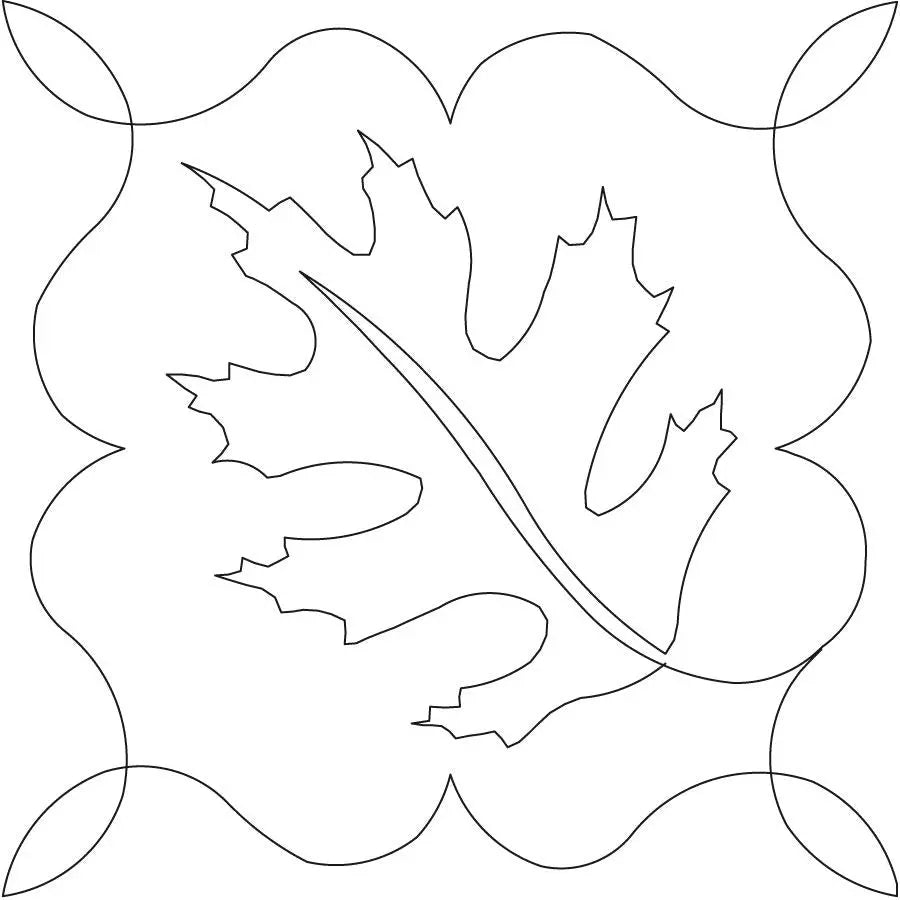 Autumn Leaves 1 Corner - Linda's Electric Quilters