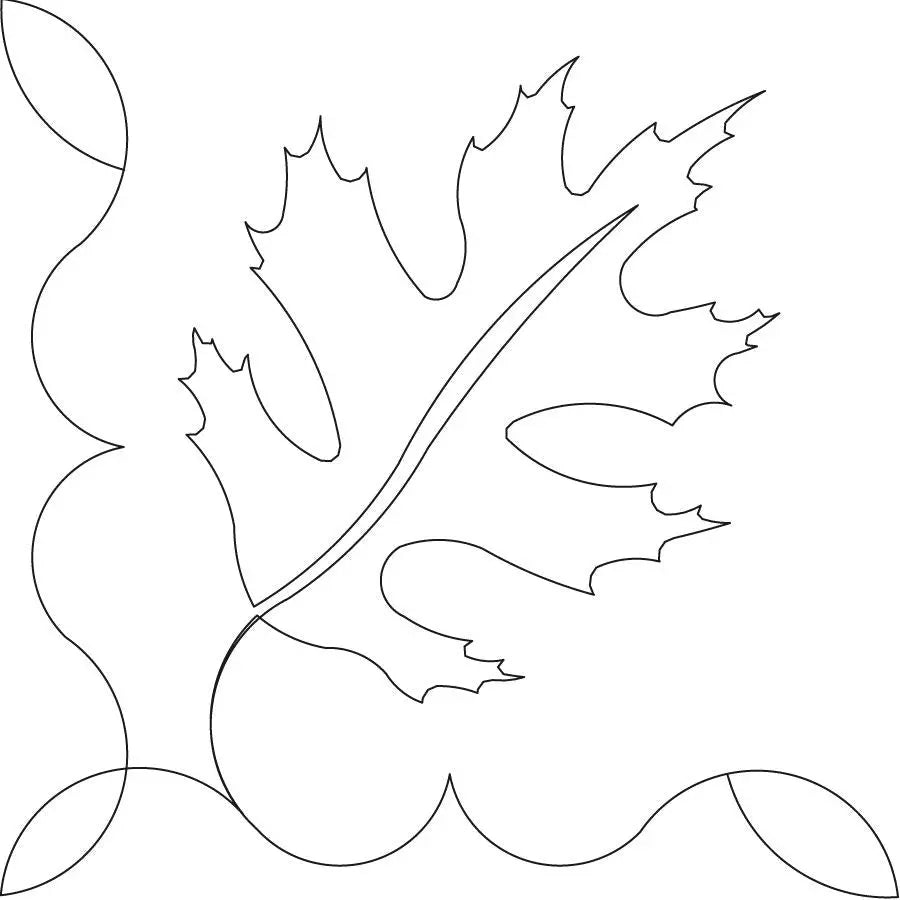 Autumn Leaves 2 Corner - Linda's Electric Quilters