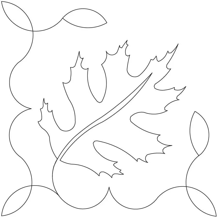 Autumn Leaves 4 Corner - Linda's Electric Quilters