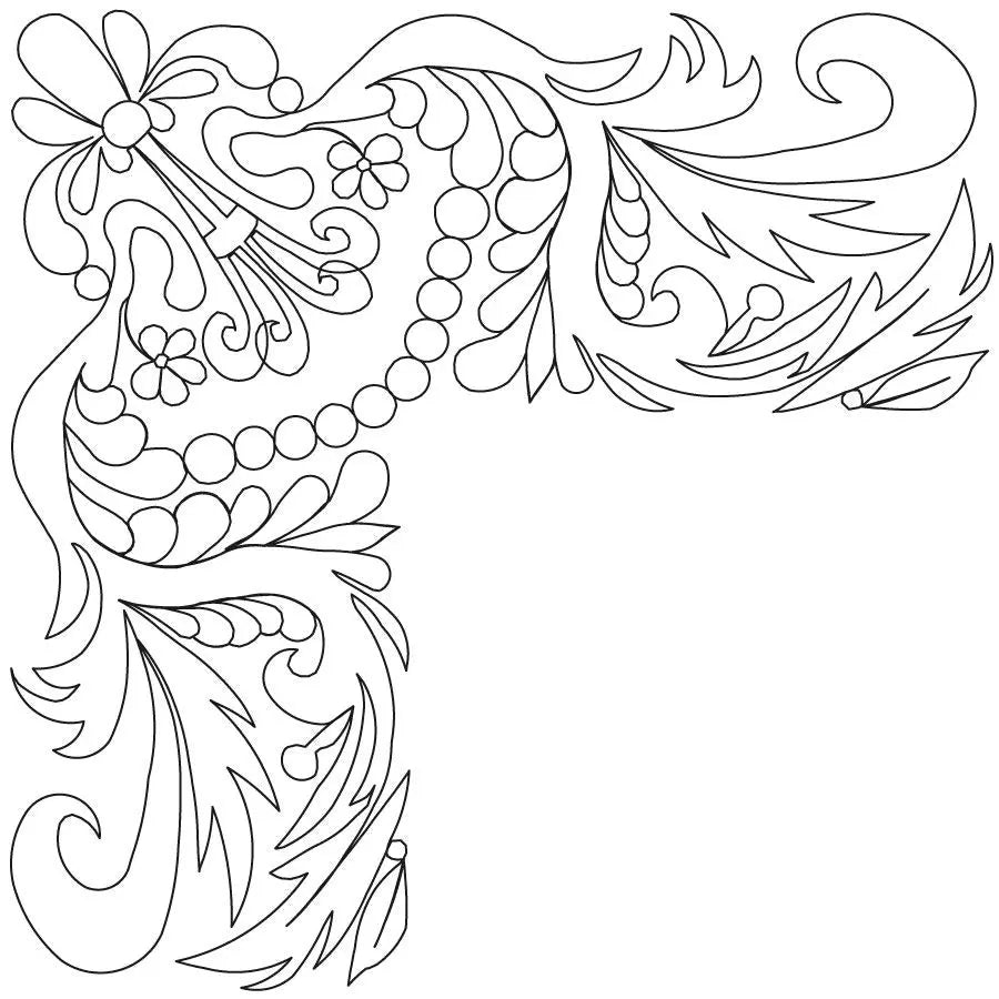 Carved Wood Frame A Corner - Linda's Electric Quilters