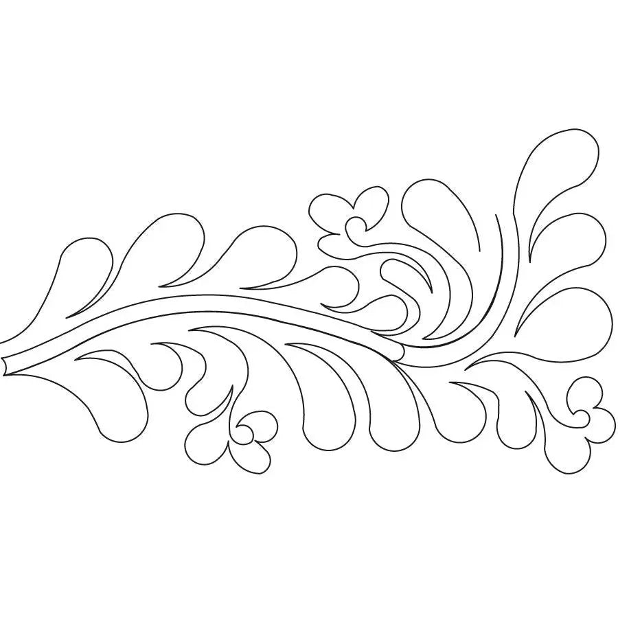 Feather Curl Corner - Linda's Electric Quilters