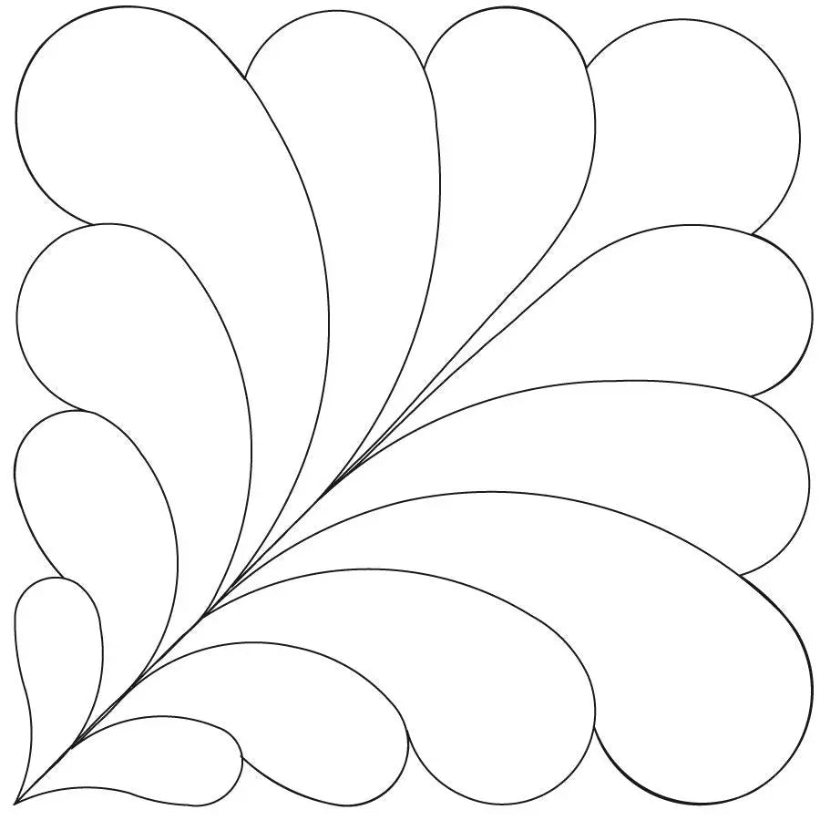 Feathered Corner - Linda's Electric Quilters