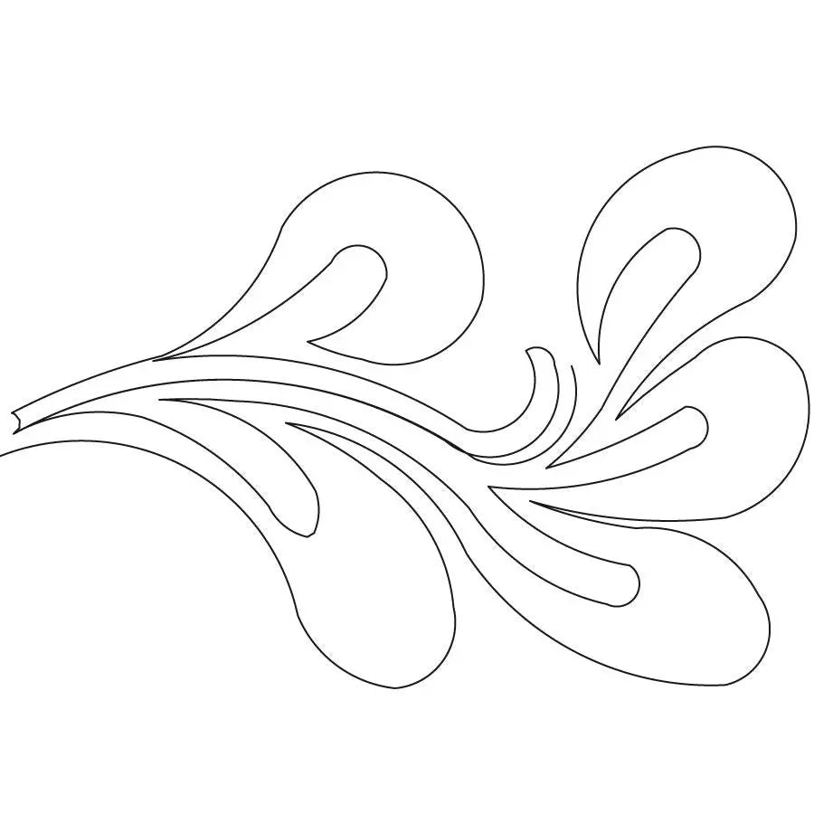 Teardrop Feather Corner - Linda's Electric Quilters