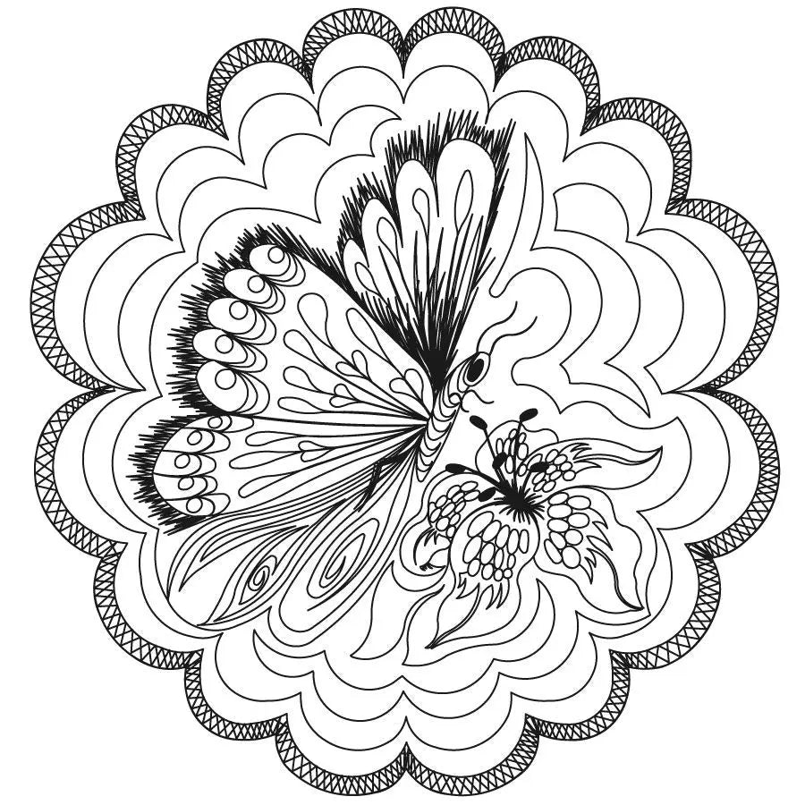 Fancy Butterfly Placemat - Linda's Electric Quilters