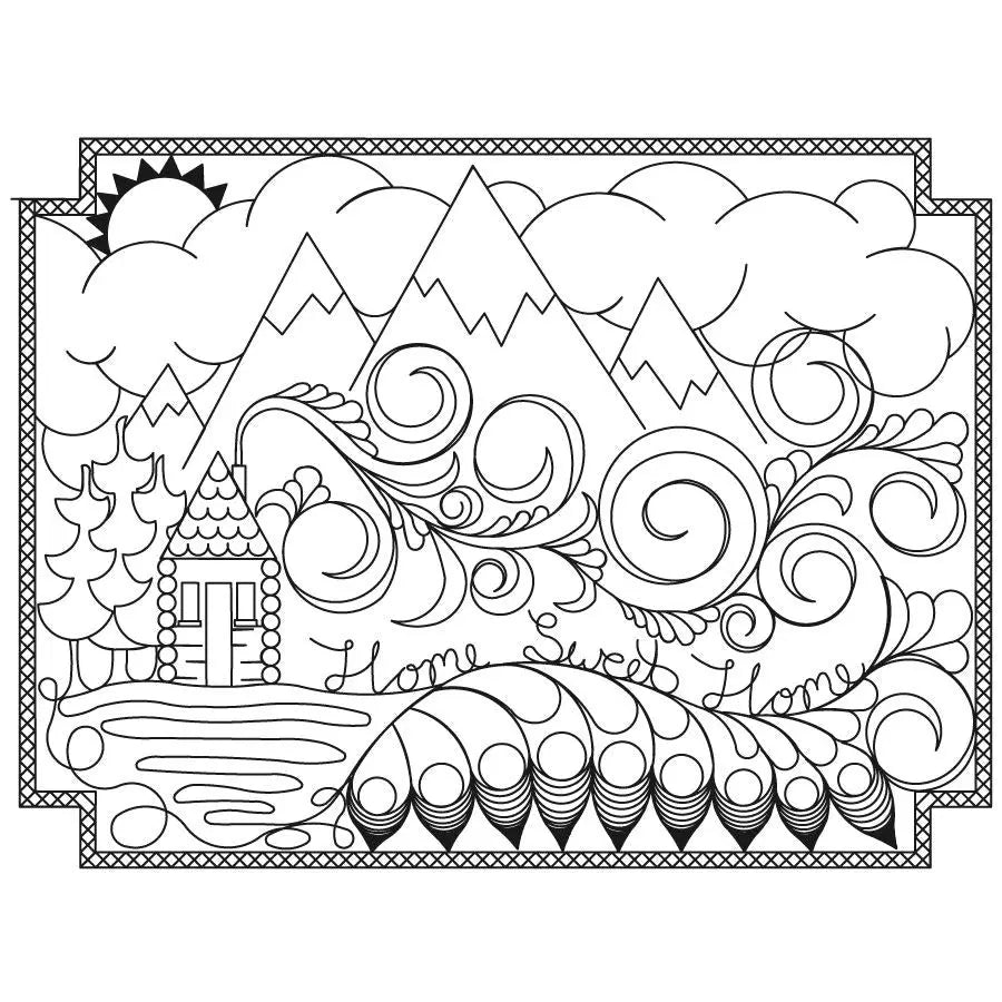 Cabin B Placemat - Linda's Electric Quilters